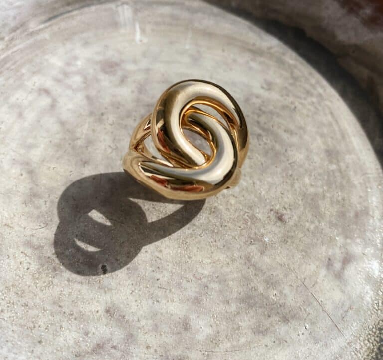 bague plaqué or 18k sohaia bijoux