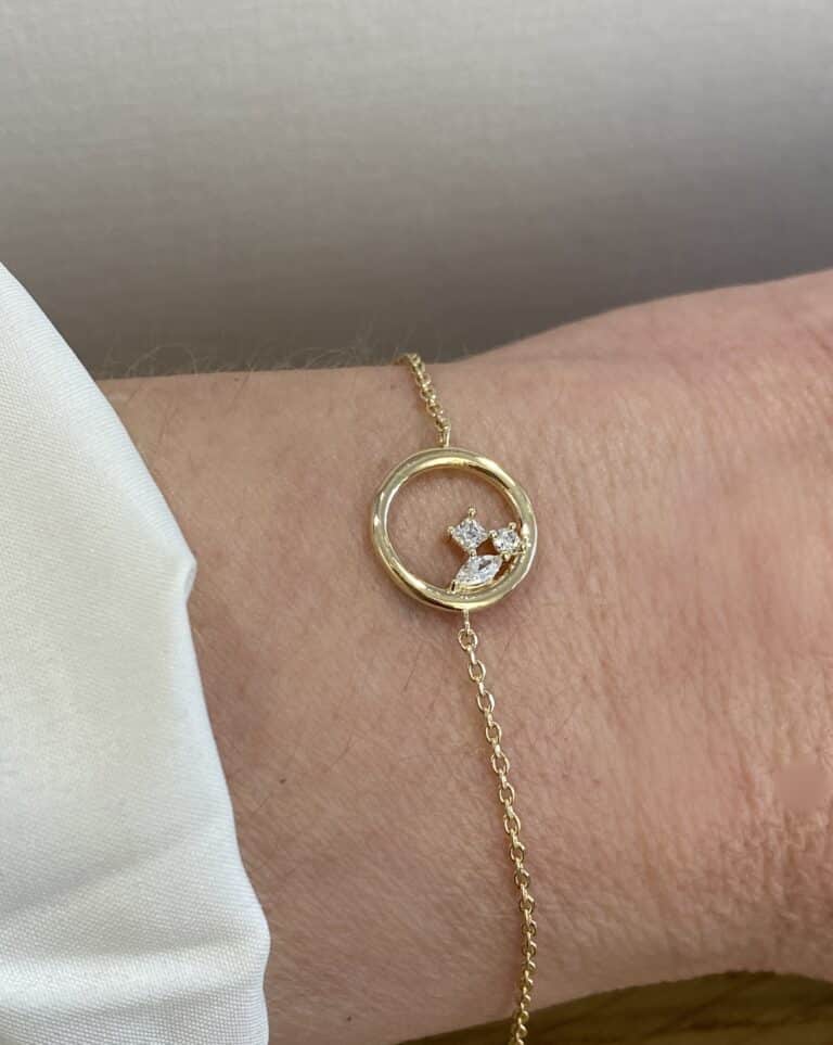 bracelet plaqué or 18k chez sohaia