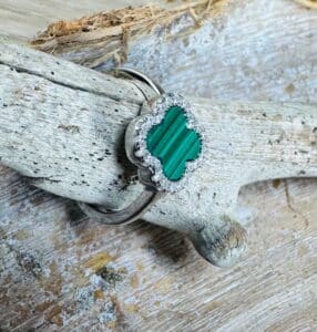Sohaia Bijoux malachite pierre semi-précieuse