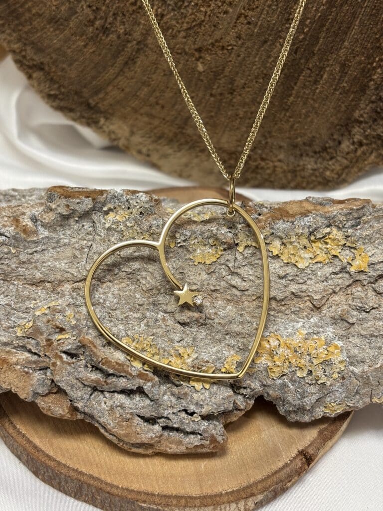 Collier ivan zag acier inoxydable doré sautoir