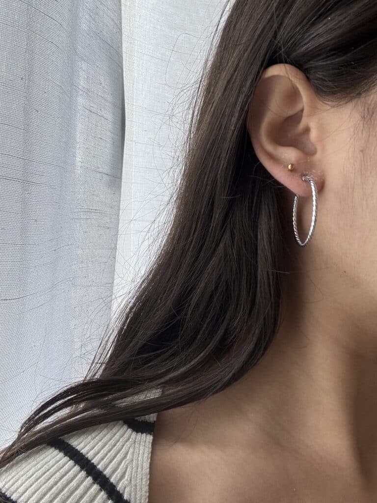 boucles d'oreilles créoles argent 925