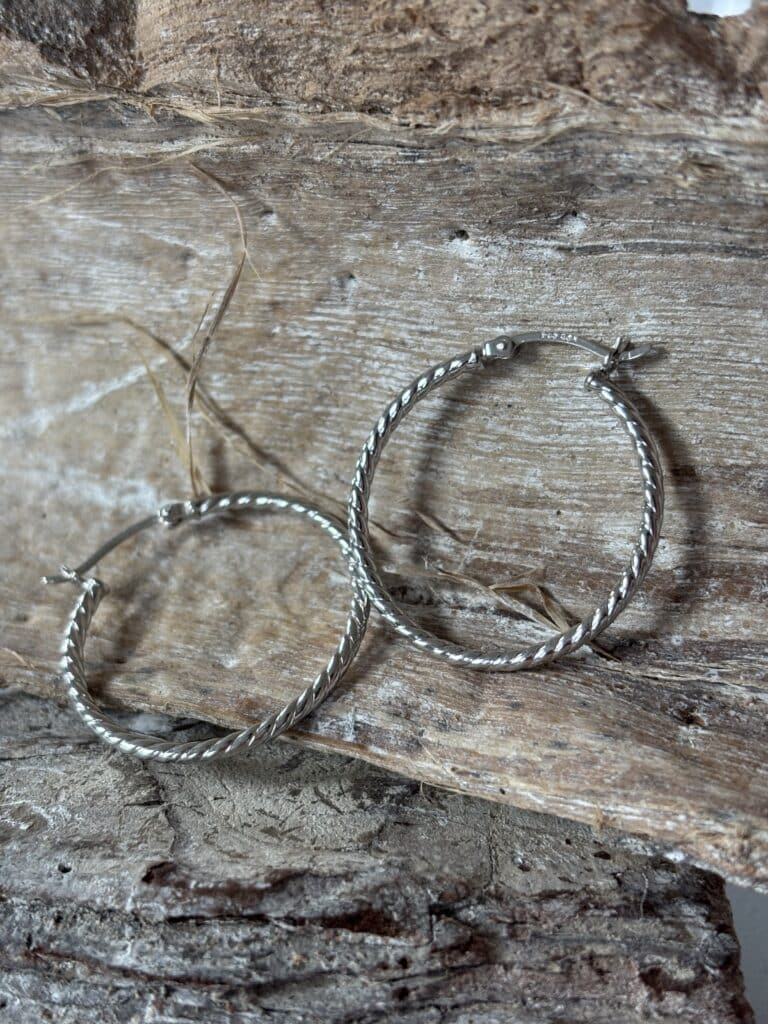 boucles d'oreilles créoles argent 925