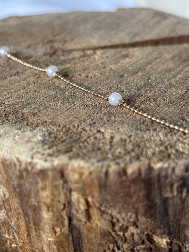 bracelet plaque or perles