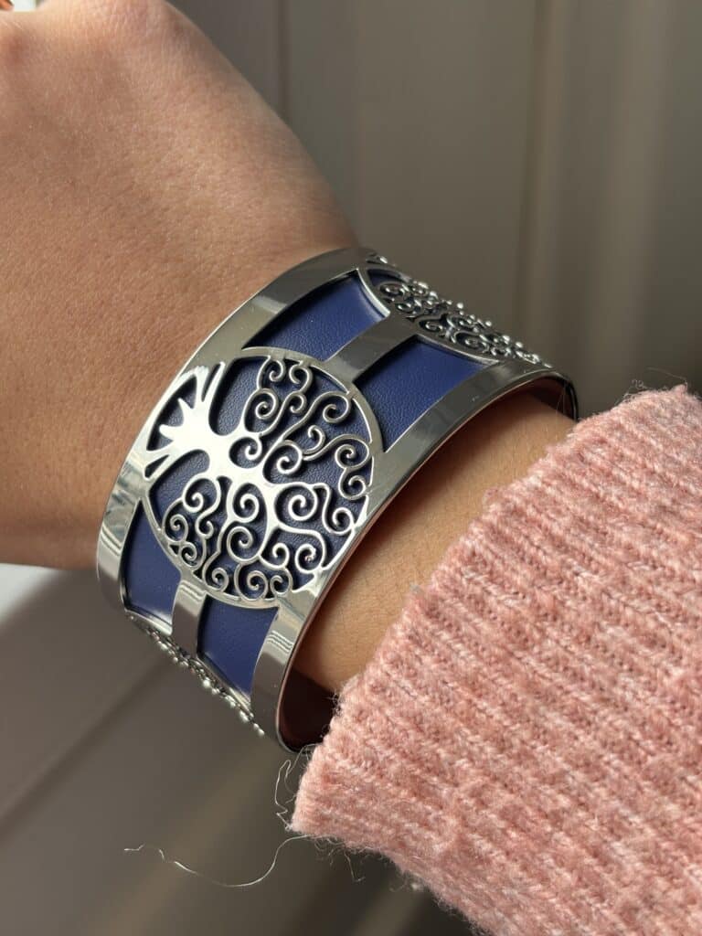 bracelet manchette acier