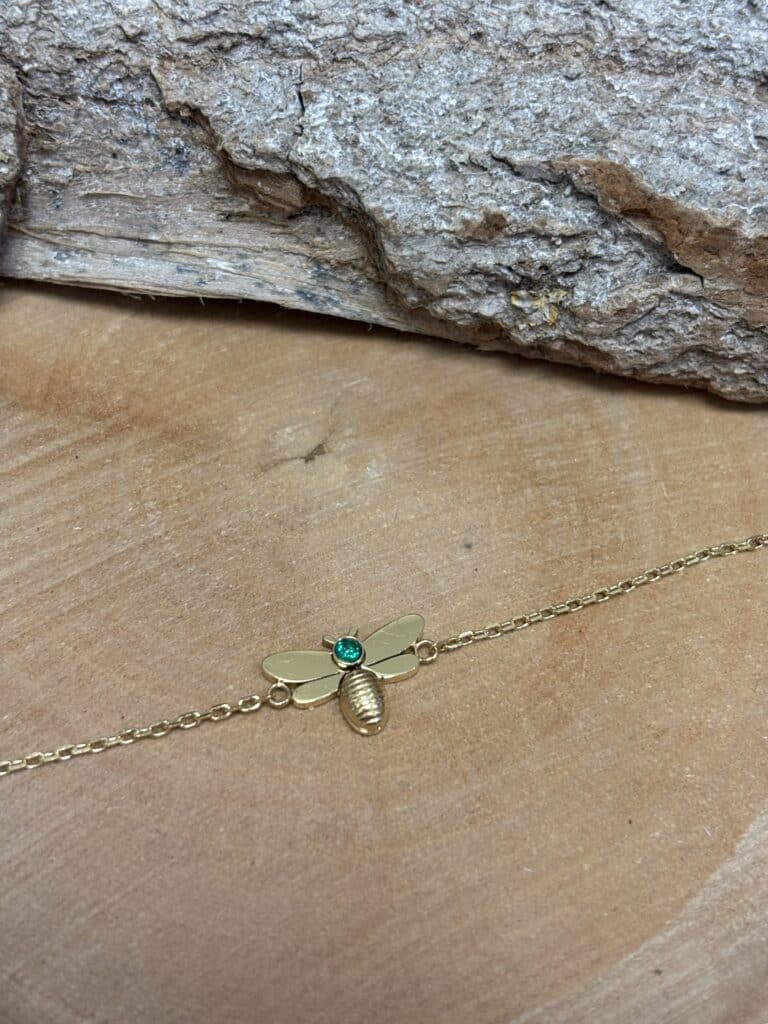 bracelet abeja zag acier inoxydable