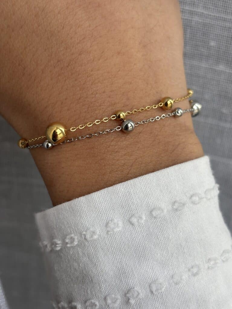 bracelet acier inoxydable sohaia doré