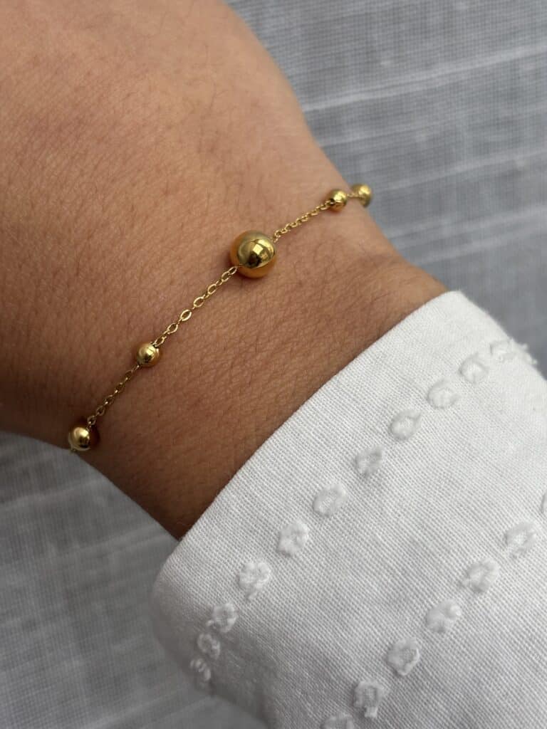 bracelet acier inoxydable sohaia doré