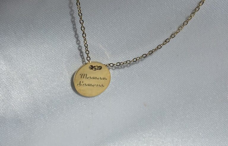 collier acier inoxydable doré sohaia