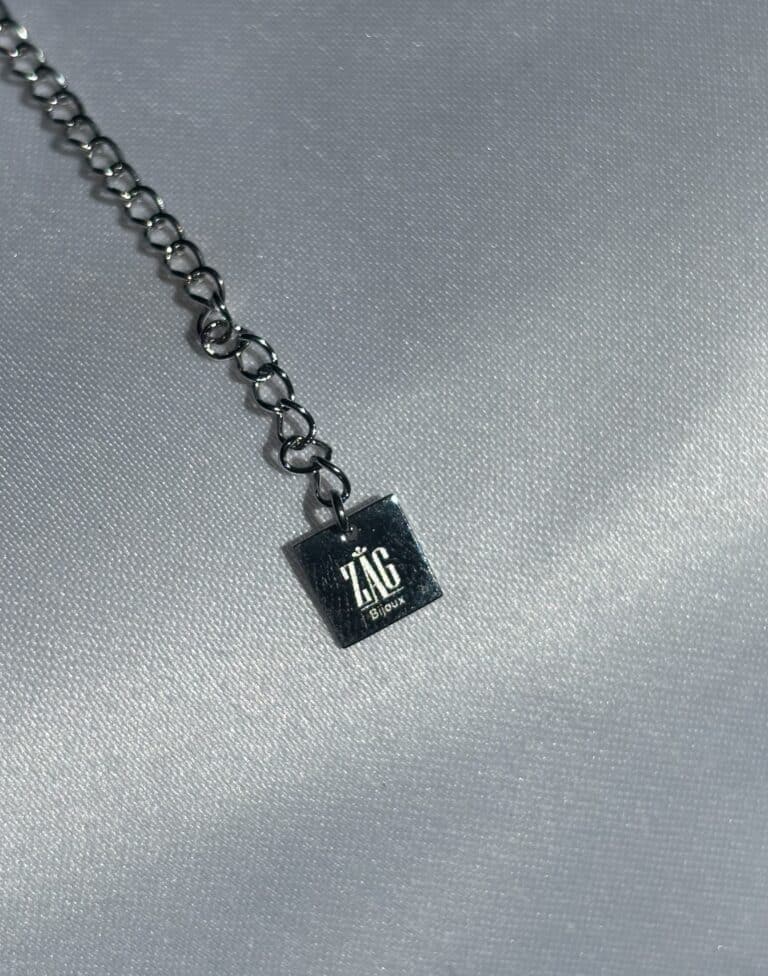 zag sohaia bijoux acier inoxydable collier