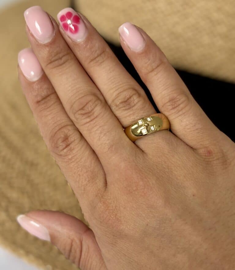 sohaia bijoux bague zag acier inoxydable