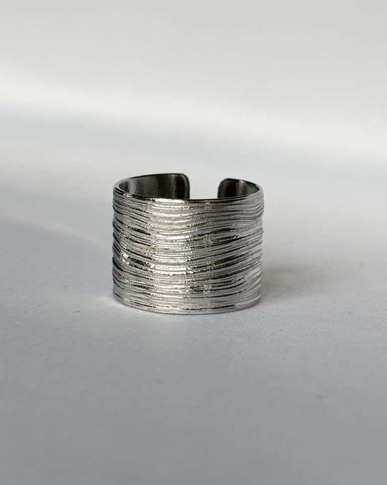 sohaia bijoux bague zag acier inoxydable