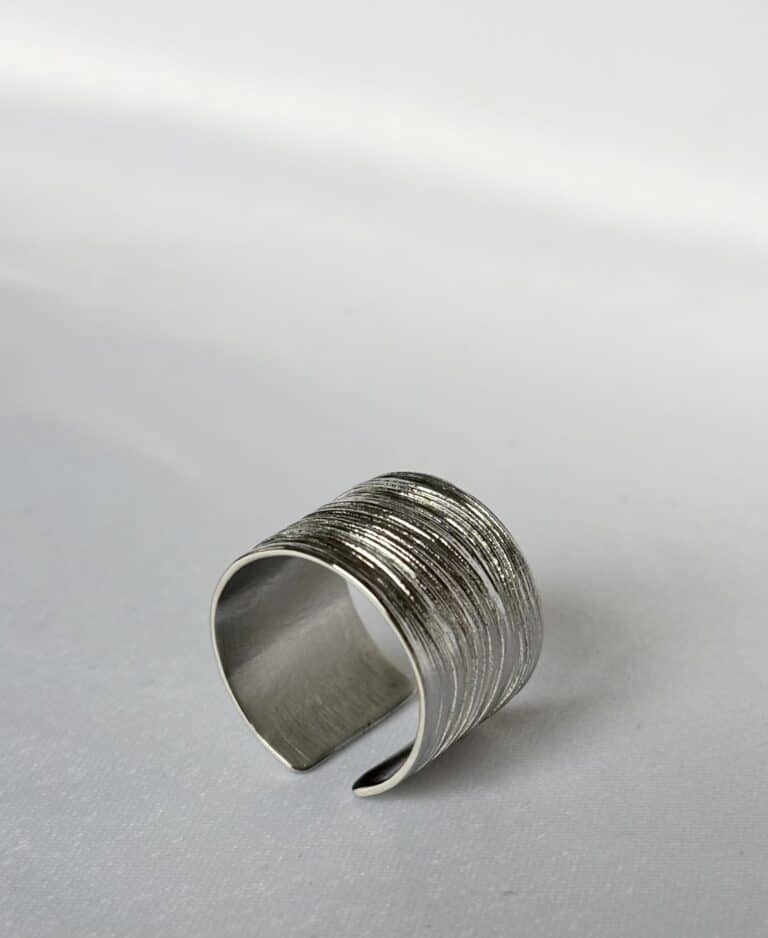 sohaia bijoux bague zag acier inoxydable