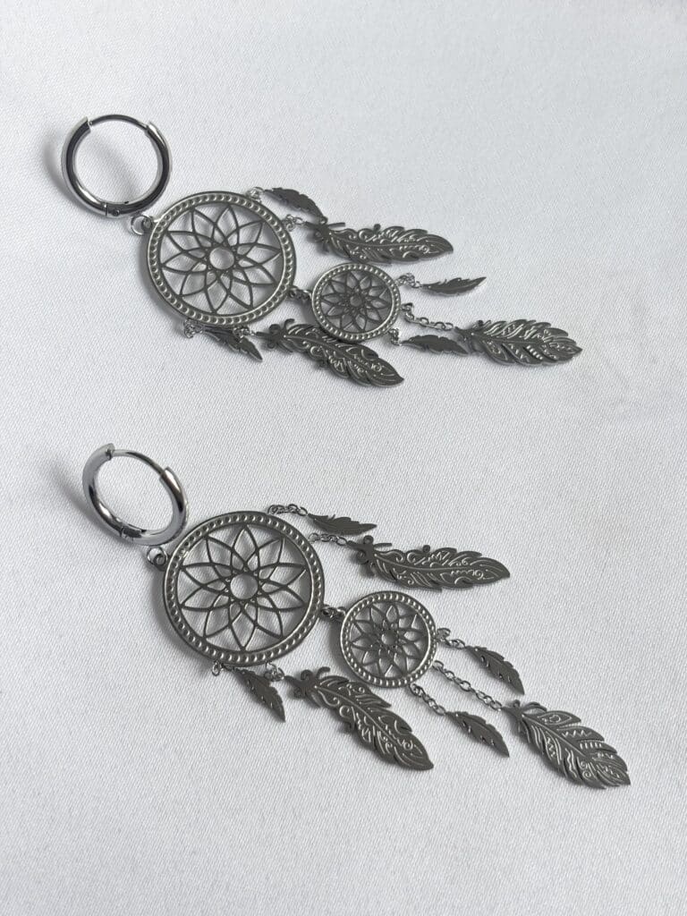 sohaia bijoux acier inoxydable boucles d'oreilles attrape reve