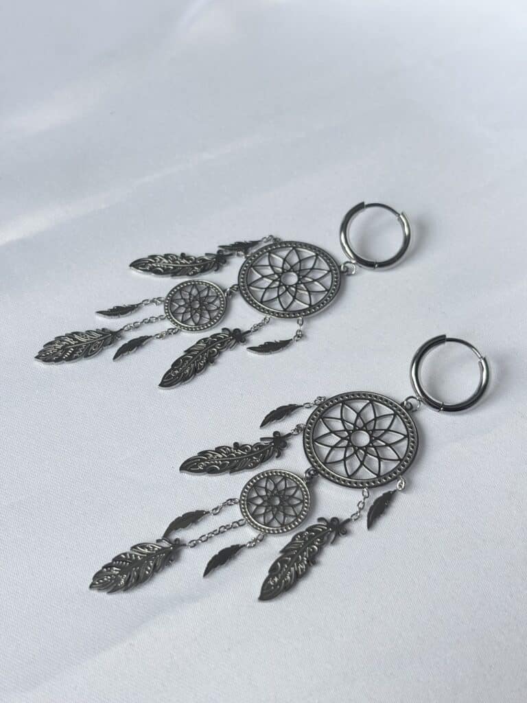 sohaia bijoux acier inoxydable boucles d'oreilles attrape reve
