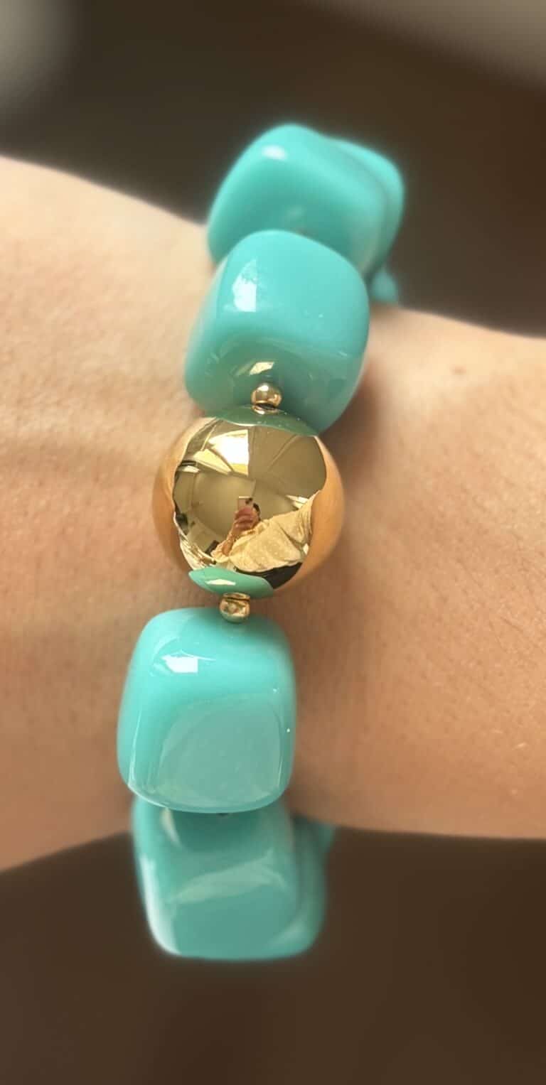sohaia bijoux bracelet resine jonc acier