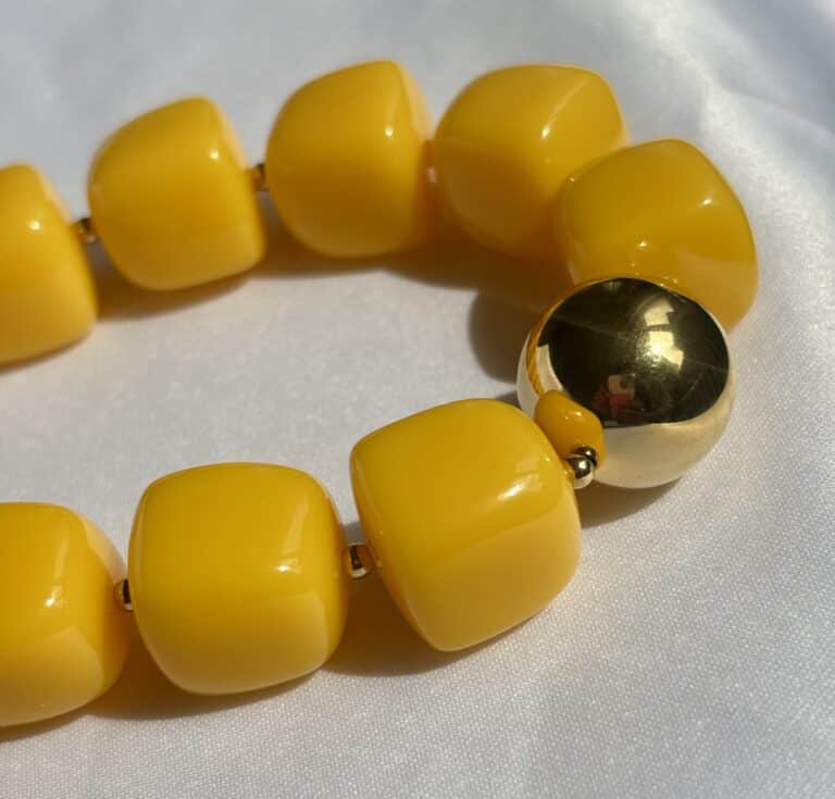 sohaia bijoux collier resine jonc acier