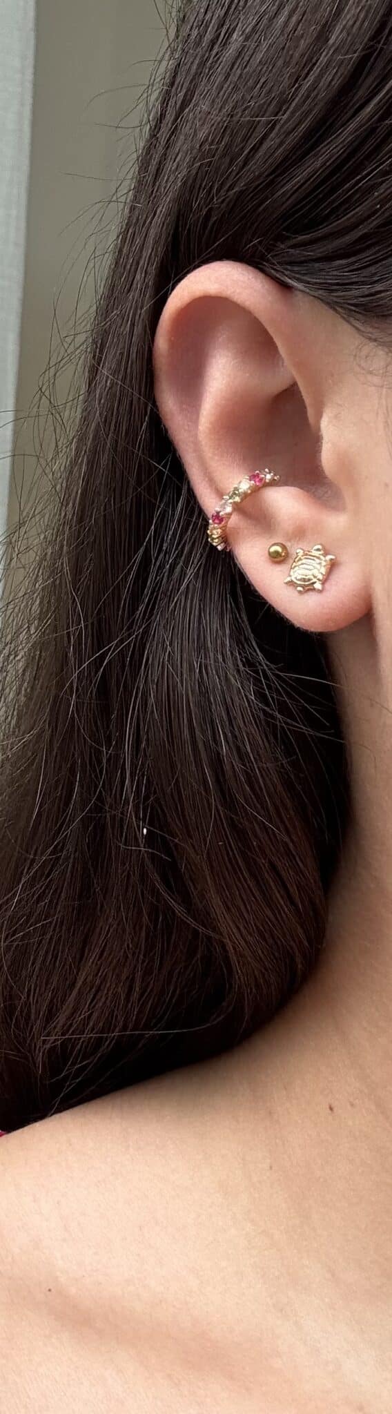 boucles d'oreilles sohaia bijoux tortue plaqué or