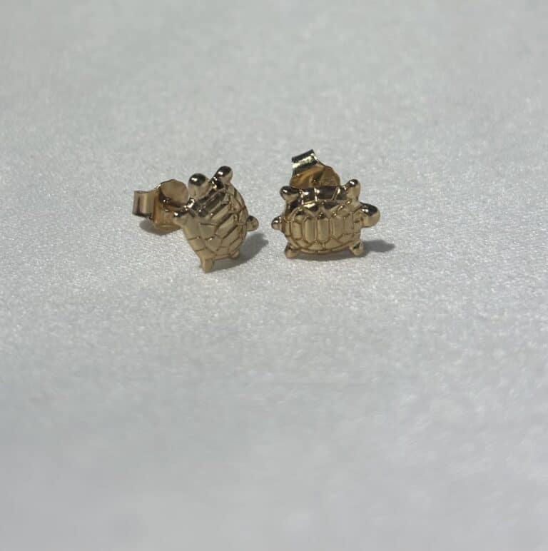 boucles d'oreilles sohaia bijoux tortue plaqué or