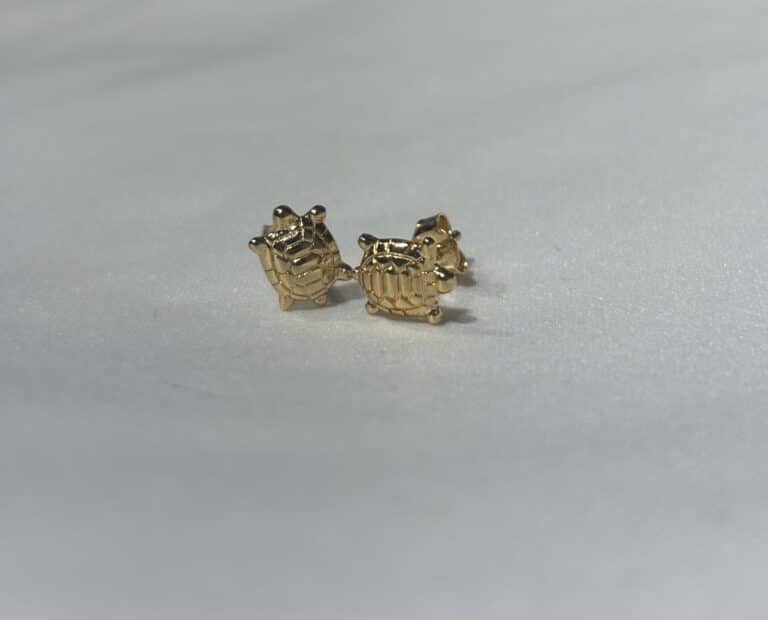 boucles d'oreilles sohaia bijoux tortue plaqué or