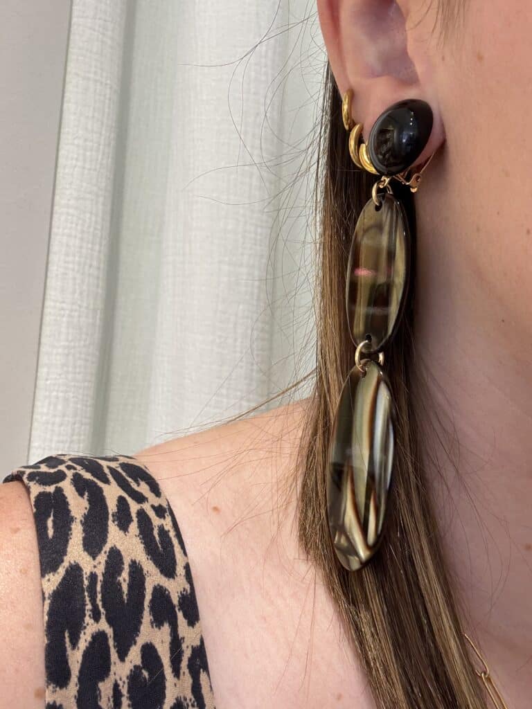 boucles d'oreilles francine bramli paris, sohaia bijoux onyx noir