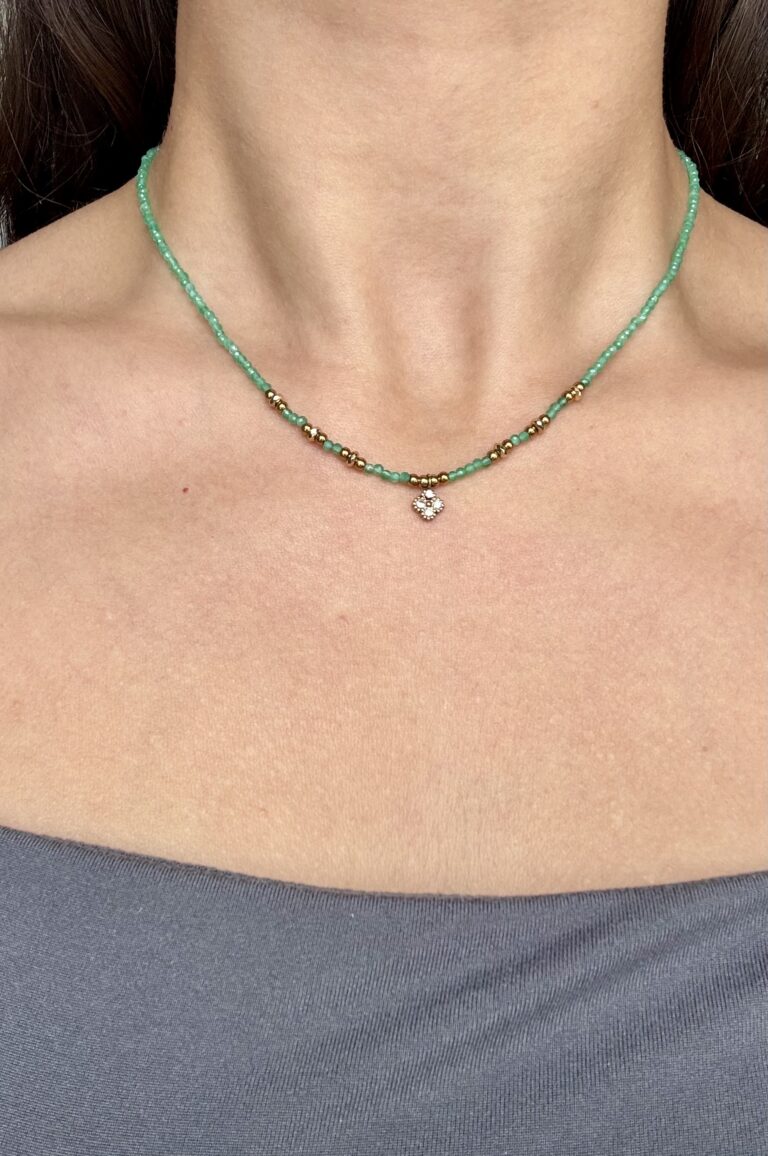 collier acier inoxydable perles sohaia bijoux tendance