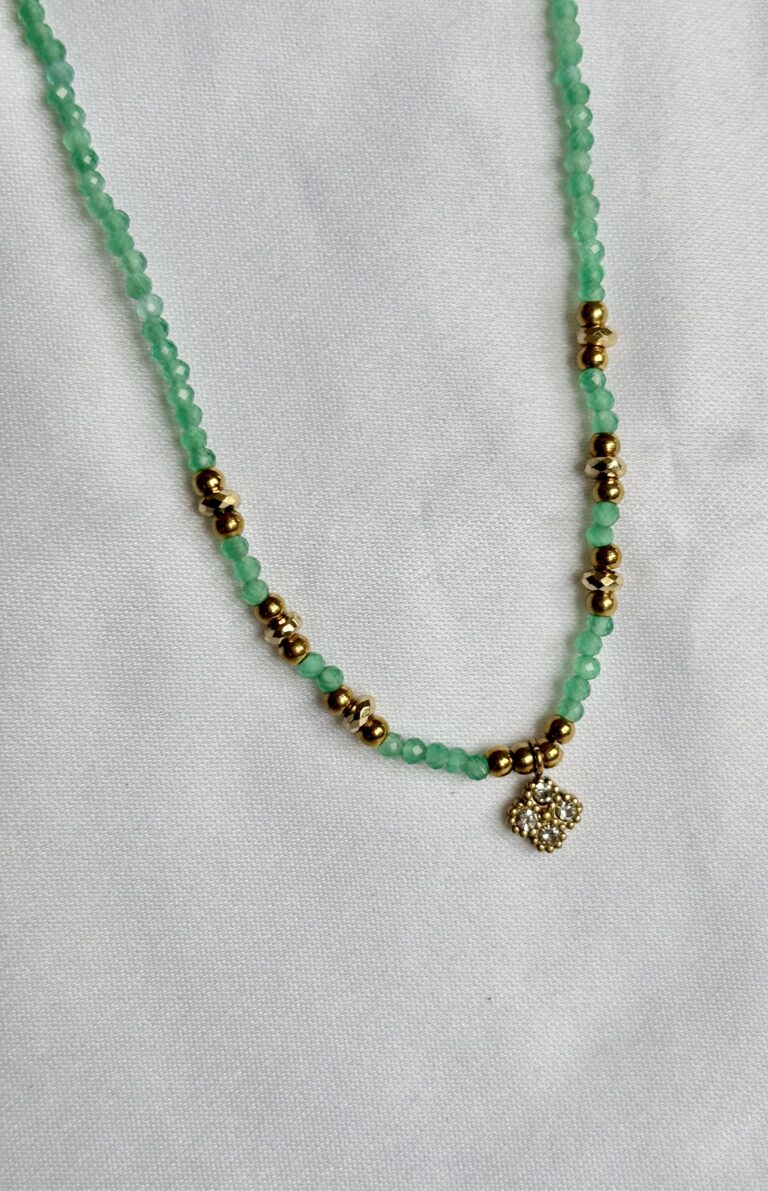 collier acier inoxydable perles sohaia bijoux tendance