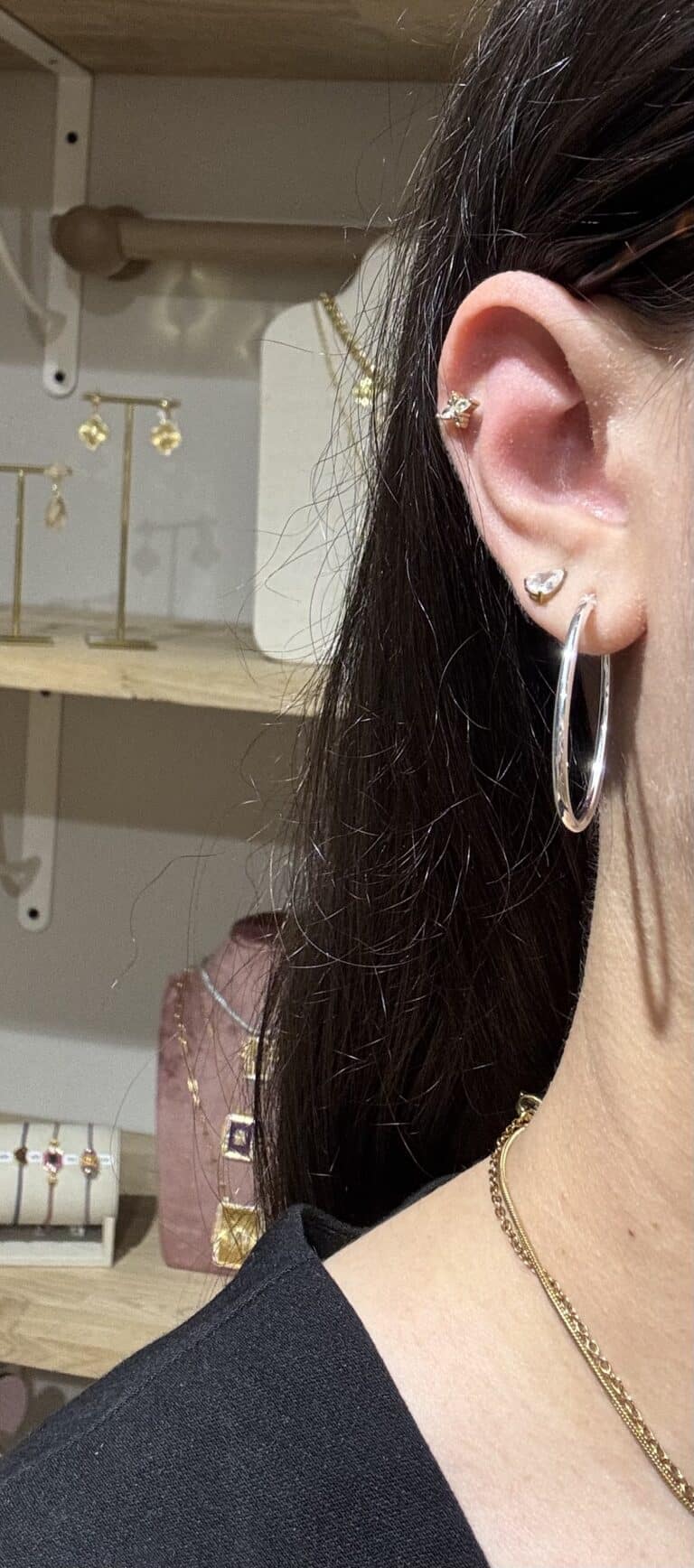 boucles d'oreilles argent créoles sohaia bijoux