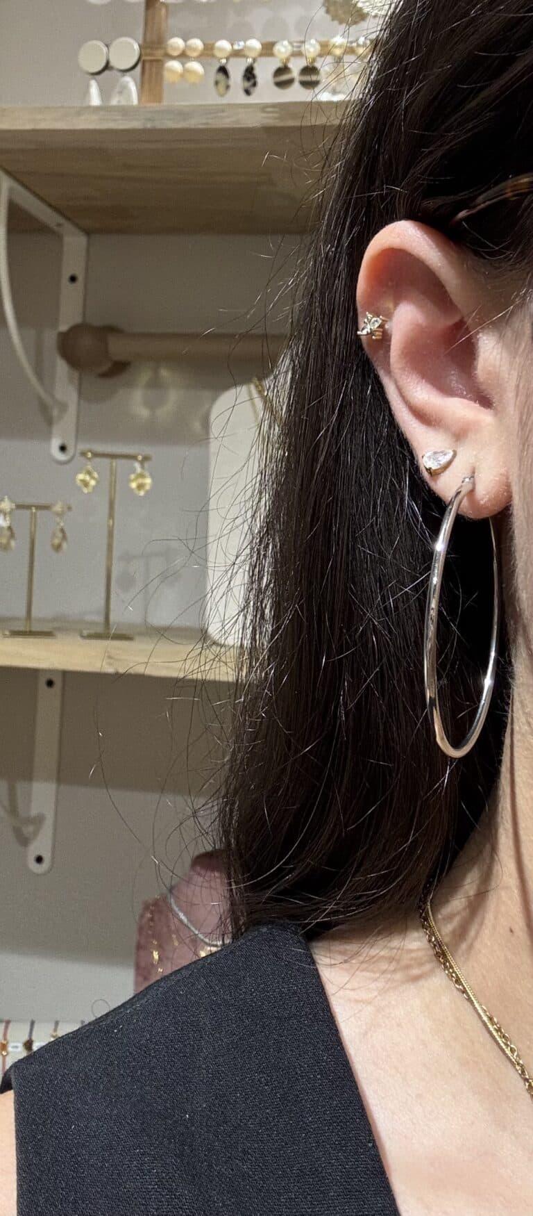 boucles d'oreilles acier inoxydable créoles sohaia bijoux
