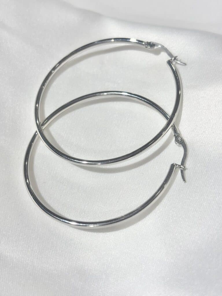 boucles d'oreilles acier inoxydable créoles sohaia bijoux