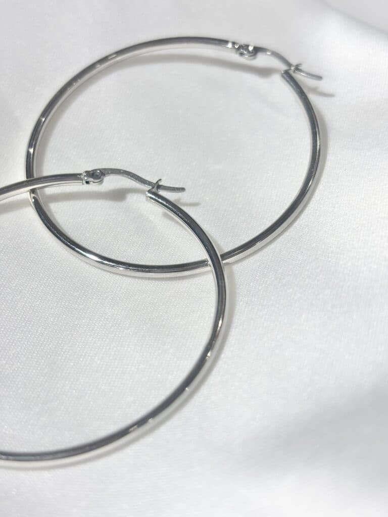 boucles d'oreilles acier inoxydable créoles sohaia bijoux