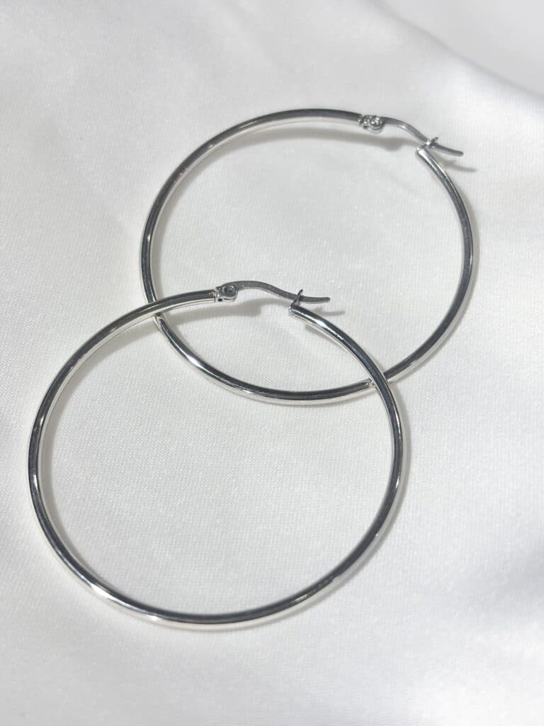boucles d'oreilles acier inoxydable créoles sohaia bijoux