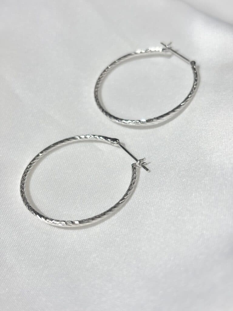 boucles d'oreilles argent créoles sohaia bijoux