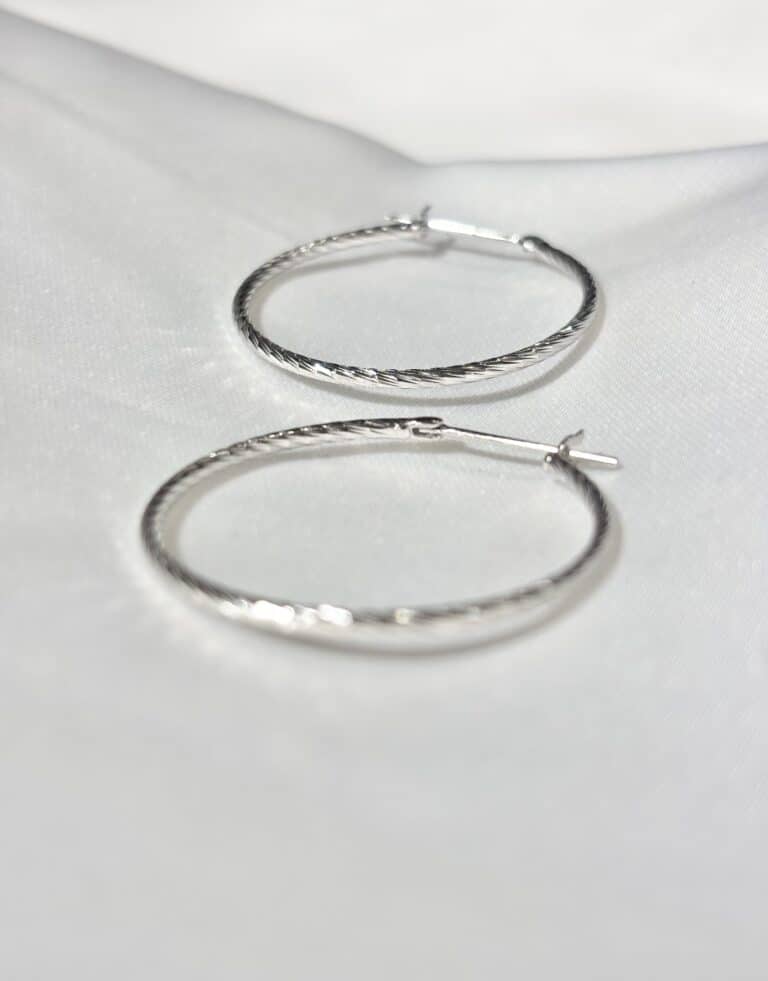 boucles d'oreilles argent créoles sohaia bijoux