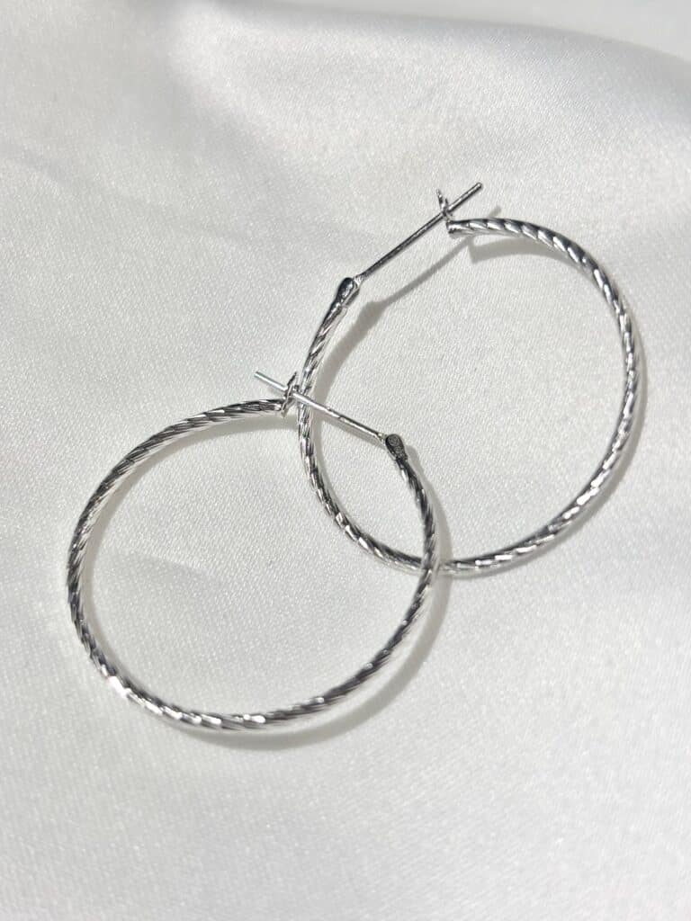boucles d'oreilles argent créoles sohaia bijoux