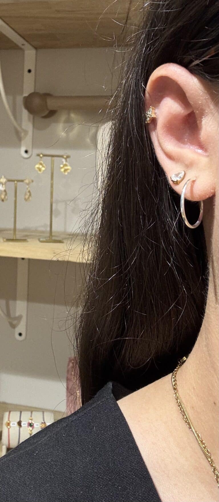 boucles d'oreilles argent créoles sohaia bijoux