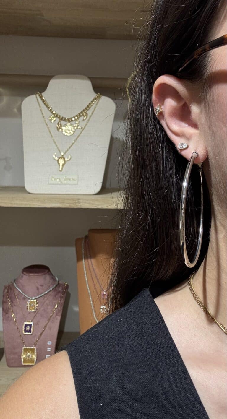 boucles d'oreilles acier inoxydable créoles sohaia bijoux