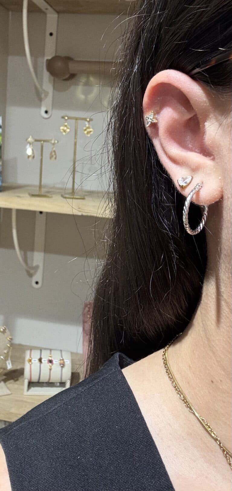 boucles d'oreilles argent créoles sohaia bijoux