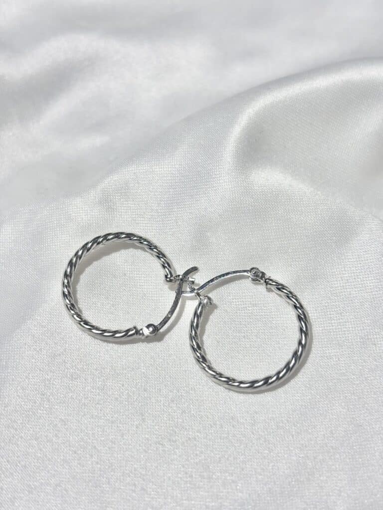 boucles d'oreilles argent créoles sohaia bijoux