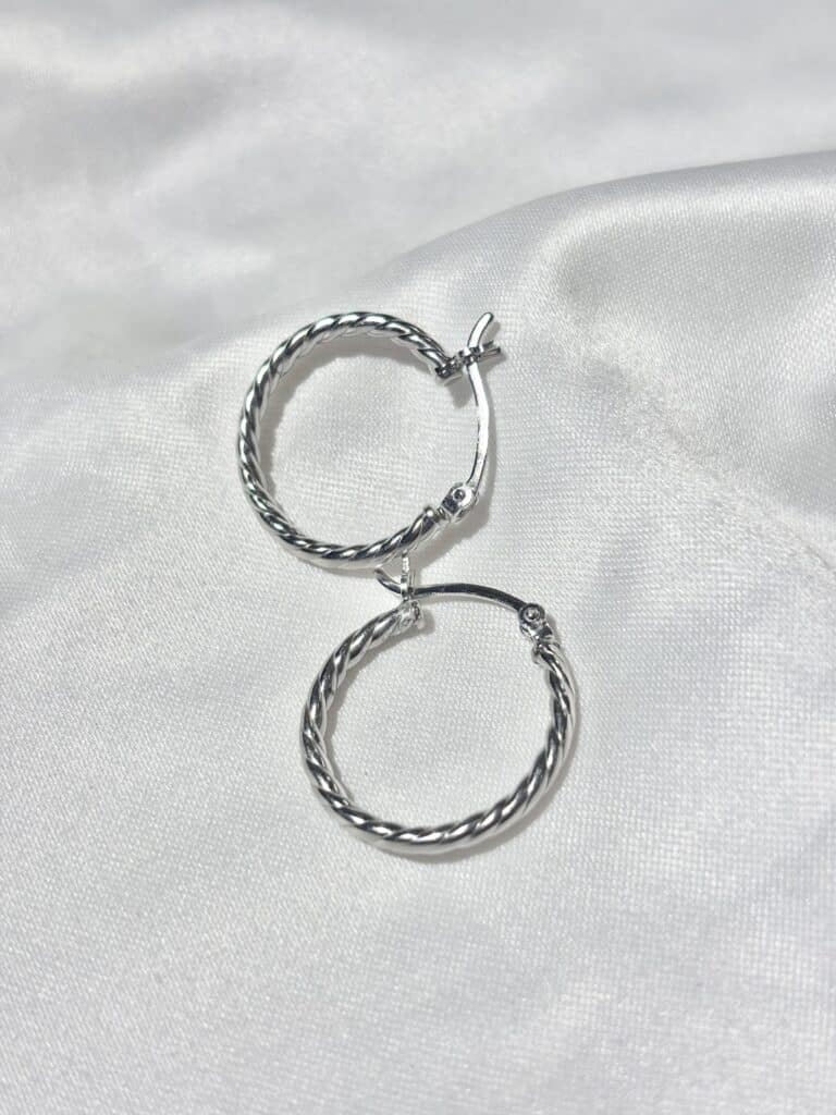 boucles d'oreilles argent créoles sohaia bijoux