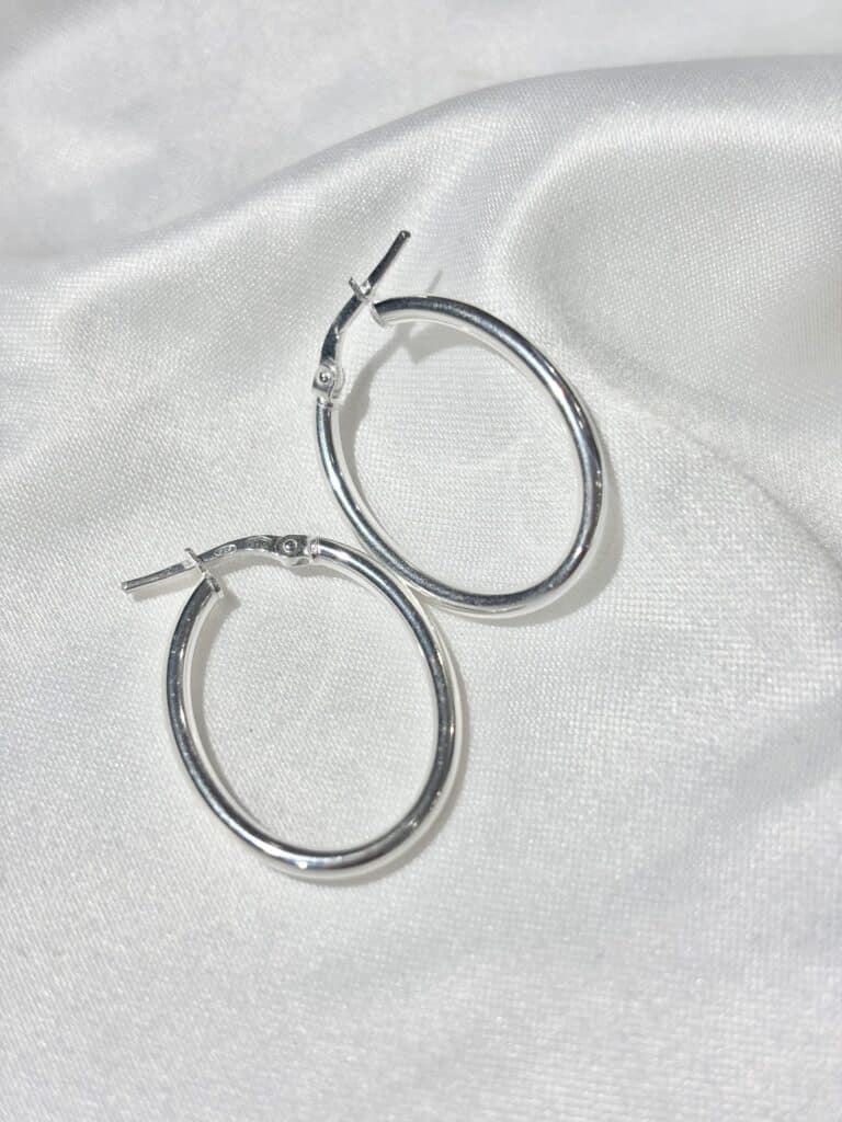 boucles d'oreilles argent créoles sohaia bijoux