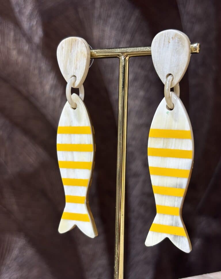 boucles d'oreilles soyang corne sohaia bijoux