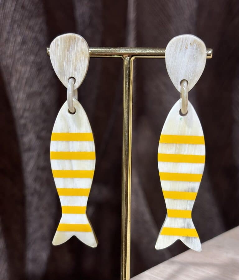 boucles d'oreilles soyang corne sohaia bijoux
