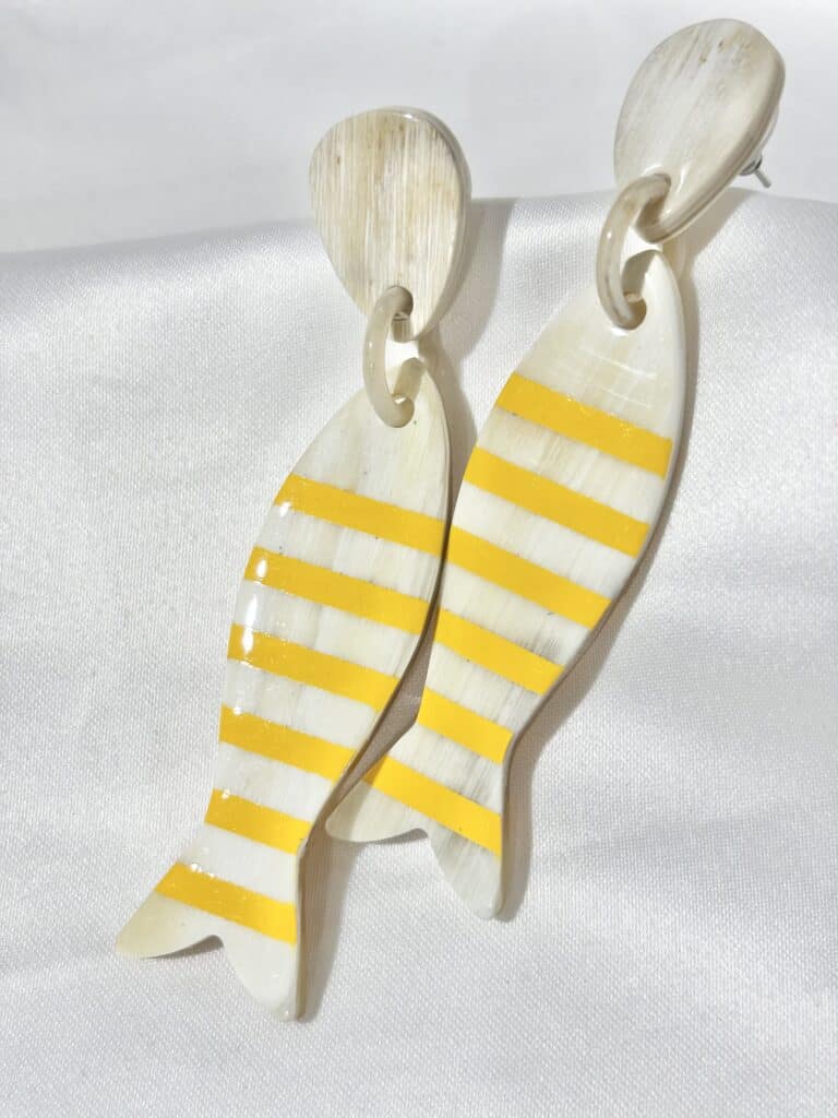 boucles d'oreilles soyang corne sohaia bijoux