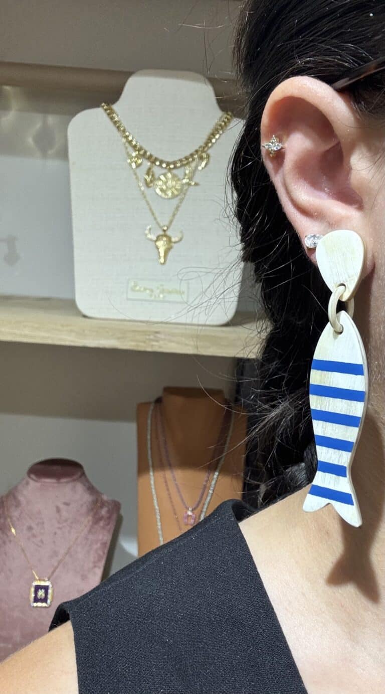 boucles d'oreilles soyang corne sohaia bijoux