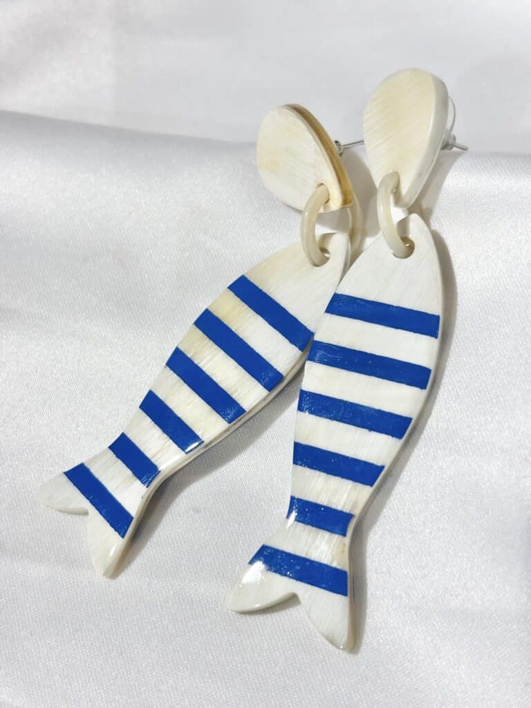 boucles d'oreilles soyang corne sohaia bijoux