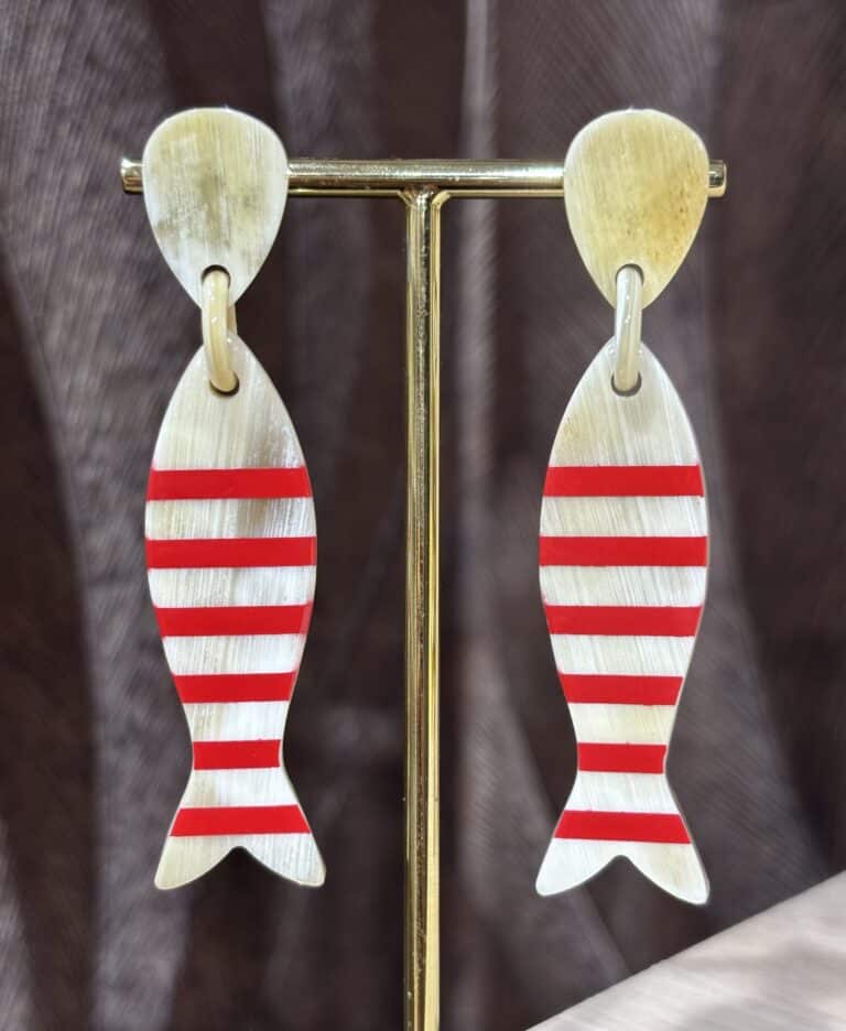 boucles d'oreilles soyang corne sohaia bijoux