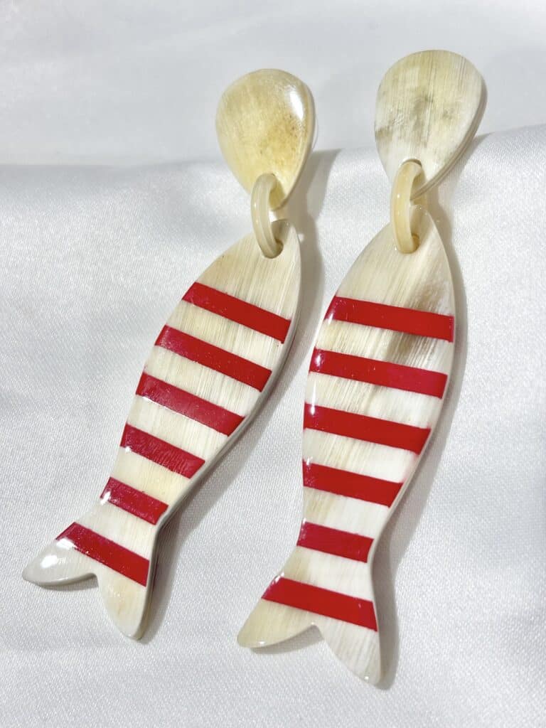 boucles d'oreilles soyang corne sohaia bijoux