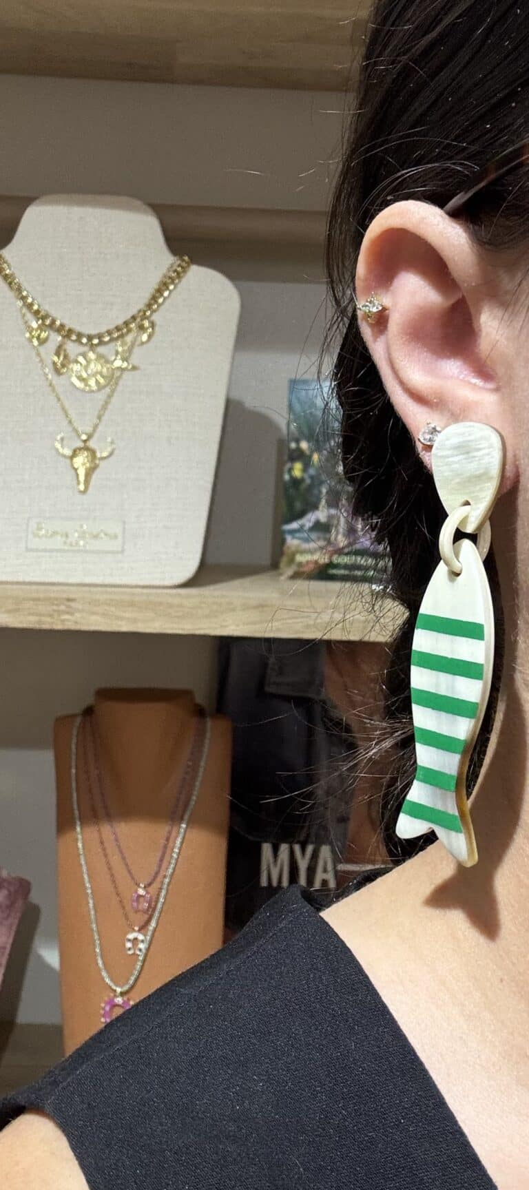 boucles d'oreilles soyang corne sohaia bijoux