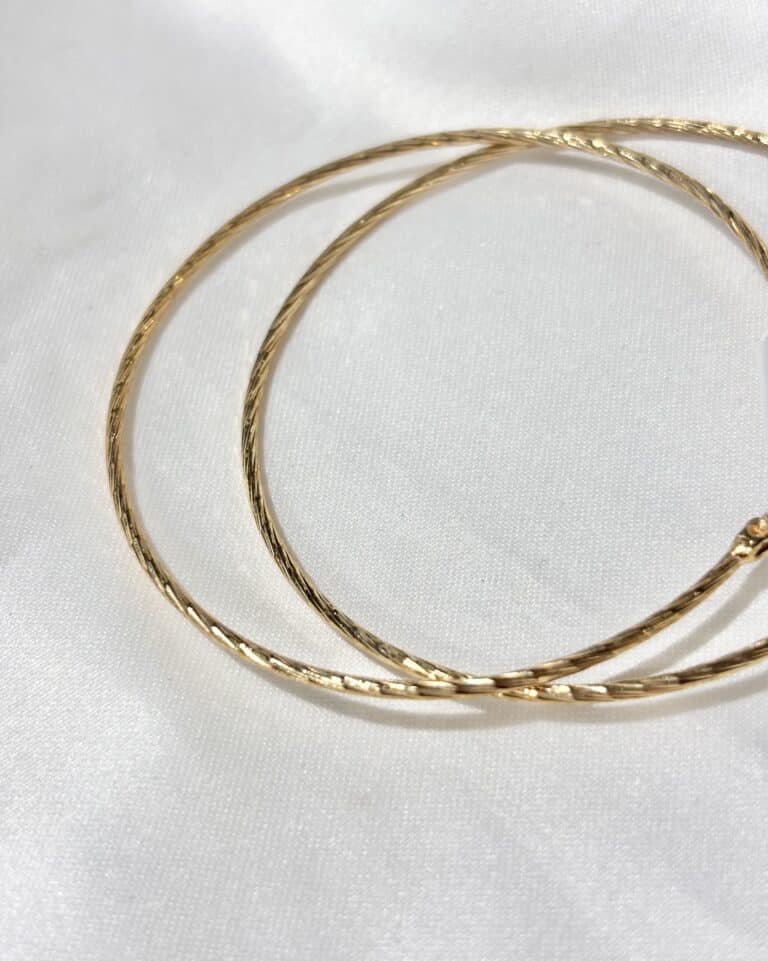 boucles d'oreilles créoles sohaia bijoux plaqué or