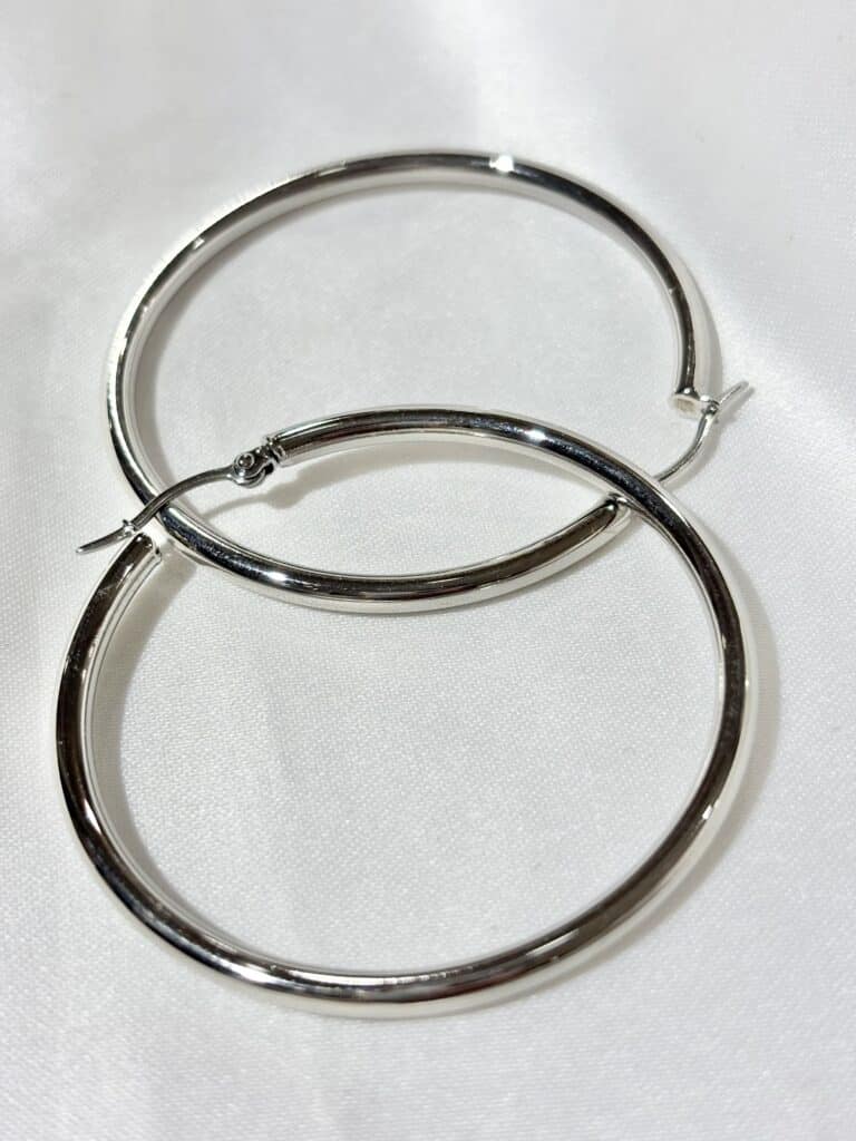 creoles boucles d'oreilles zag acier inoxydable sohaia bijoux